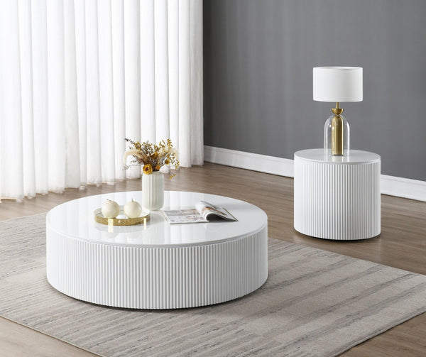 HomeRoots 53" Oak Wood Sled Coffee Table – Modern Design, Durable Craftsmanship, Perfect for Any Living Space! 714212