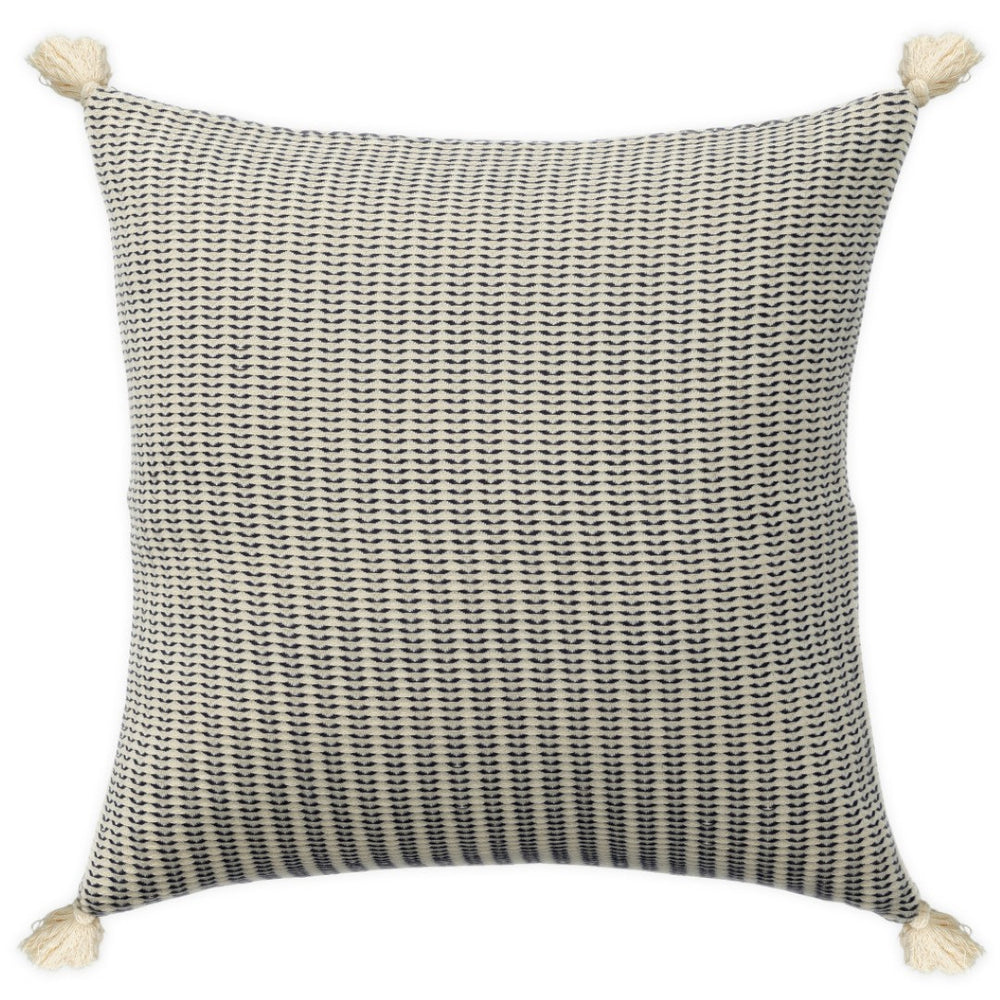 HomeRoots 18" Striped Cotton Throw Pillow Cover - Off White & Orange, Soft & Durable, Perfect Home Accent! 714225