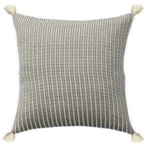 HomeRoots 18" Striped Cotton Throw Pillow Cover - Off White & Orange, Soft & Durable, Perfect Home Accent! 714225