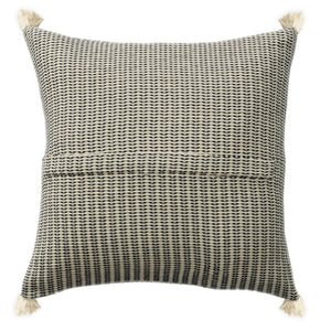 HomeRoots 18" Striped Cotton Throw Pillow Cover - Off White & Orange, Soft & Durable, Perfect Home Accent! 714225