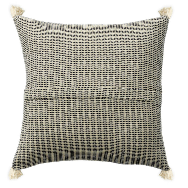 HomeRoots 18" Striped Cotton Throw Pillow Cover - Off White & Orange, Soft & Durable, Perfect Home Accent! 714225