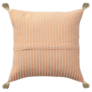 HomeRoots 18" Light Blue and Beige Striped Cotton Throw Pillow Cover – Coastal Chic Accent for Any Space 714226