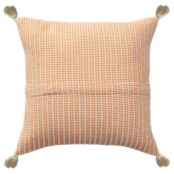 HomeRoots 18" Light Blue and Beige Striped Cotton Throw Pillow Cover – Coastal Chic Accent for Any Space 714226