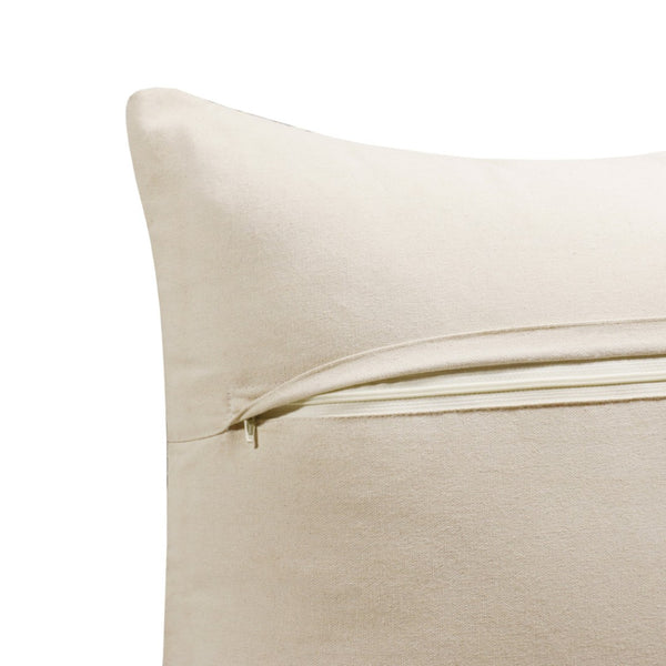 HomeRoots Set of Four 20" Gray and Ash Gray Diamond Cotton Throw Pillows for Stylish Home Décor & Comfort 714243