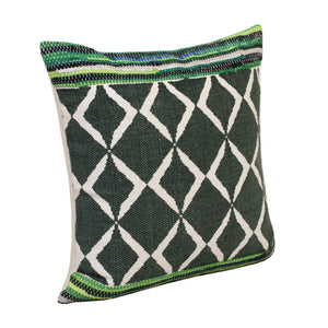 HomeRoots Set of Four 20" Gray and Ash Gray Diamond Cotton Throw Pillows for Stylish Home Décor & Comfort 714243