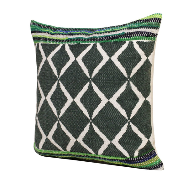 HomeRoots Set of Four 20" Gray and Ash Gray Diamond Cotton Throw Pillows for Stylish Home Décor & Comfort 714243