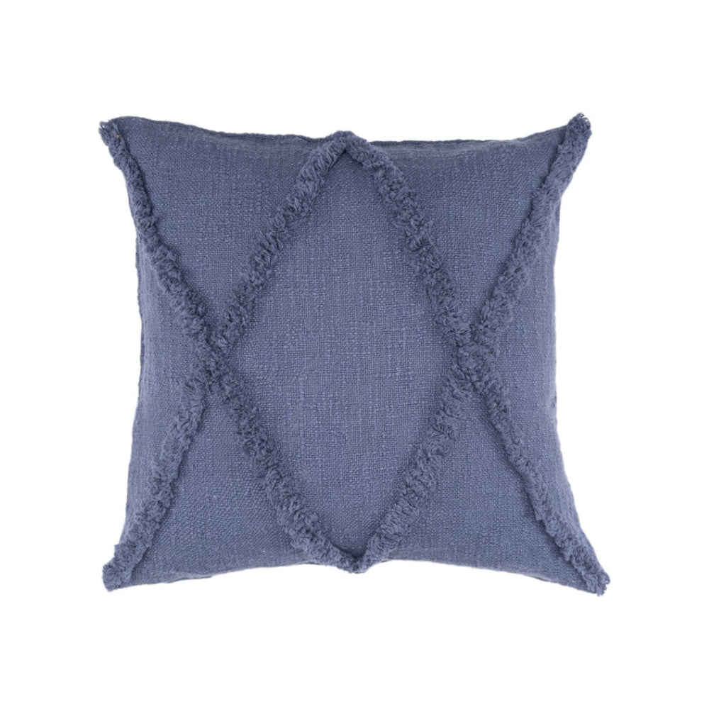 HomeRoots Set of Four 18" Tan and Natural Diamond Cotton Throw Pillows for Cozy, Stylish Home Decor 714245