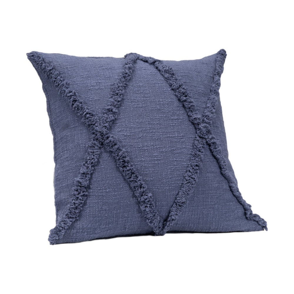 HomeRoots Set of Four 18" Tan and Natural Diamond Cotton Throw Pillows for Cozy, Stylish Home Decor 714245