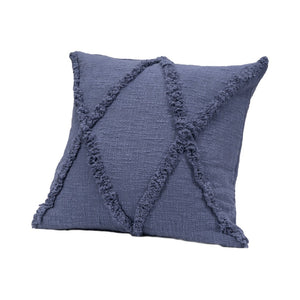 HomeRoots Set of Four 18" Tan and Natural Diamond Cotton Throw Pillows for Cozy, Stylish Home Decor 714245