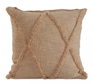 HomeRoots Set of Four 18" Blue and Green Diamond Cotton Throw Pillows for Cozy Home Decor and Comfort 714246