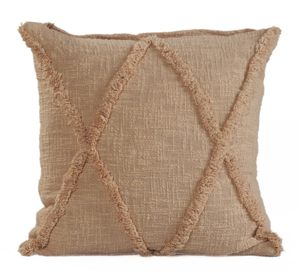 HomeRoots Set of Four 18" Blue and Green Diamond Cotton Throw Pillows for Cozy Home Decor and Comfort 714246