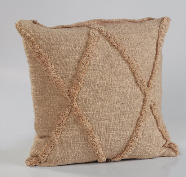HomeRoots Set of Four 18" Blue and Green Diamond Cotton Throw Pillows for Cozy Home Decor and Comfort 714246