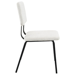 English Elm Darby Pu Leather Dining Side Chairs Set of 2 with Chrome Frame Modern Kitchen B062P440462
