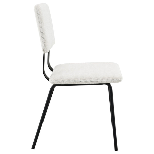 English Elm Darby Pu Leather Dining Side Chairs Set of 2 with Chrome Frame Modern Kitchen B062P440462