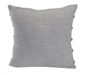 HomeRoots Set of Four 20" Blue and Dark Blue Striped Cotton Throw Pillows for Stylish Home Décor Enhancement 714249