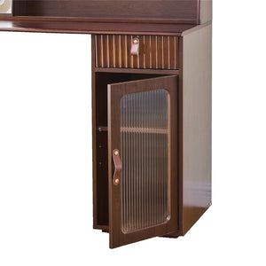HomeRoots 32" Modern White Wood Dresser with Integrated Lighting, 5 Drawers, and Versatile Top Surface for Storage 714253