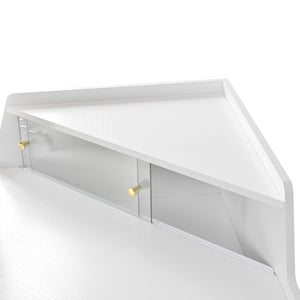HomeRoots 47" White Wood Dresser with Six Spacious Drawers – Modern Storage Solution for Every Bedroom Style 714259