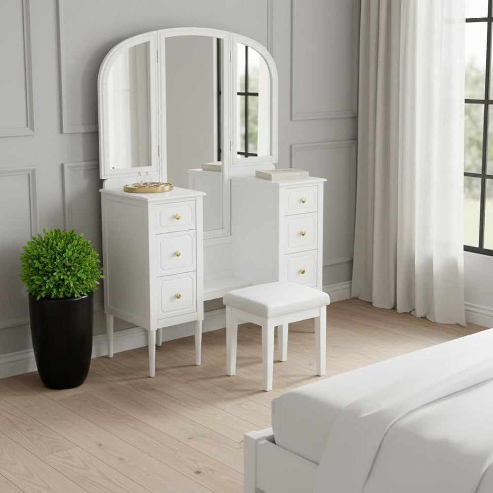 HomeRoots 39" Silver Wood Two Drawer Dresser - Modern Storage Solution with Mirror for Stylish Bedrooms & More 714260