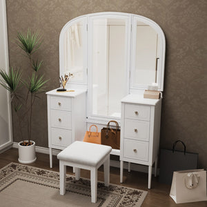 HomeRoots 39" Silver Wood Two Drawer Dresser - Modern Storage Solution with Mirror for Stylish Bedrooms & More 714260