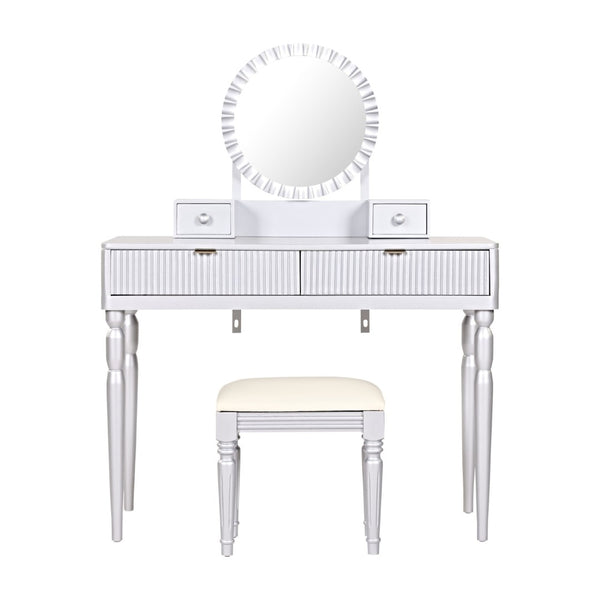 HomeRoots 24" White Wood Lighted Two Drawer Dresser - Stylish, Space-Saving Storage Solution for Any Room 714261