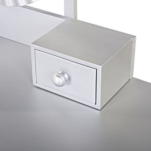 HomeRoots 24" White Wood Lighted Two Drawer Dresser - Stylish, Space-Saving Storage Solution for Any Room 714261
