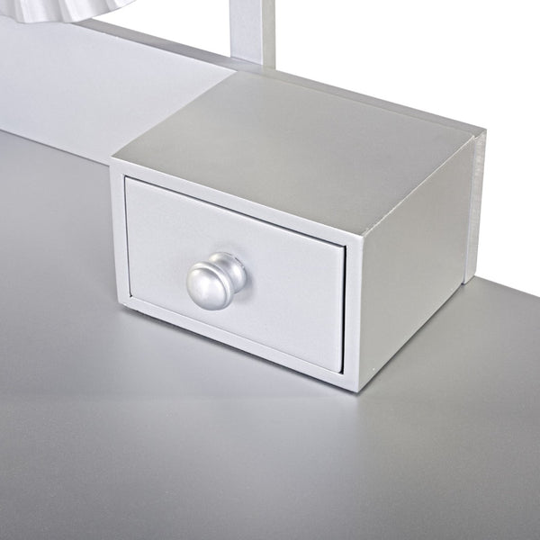 HomeRoots 24" White Wood Lighted Two Drawer Dresser - Stylish, Space-Saving Storage Solution for Any Room 714261