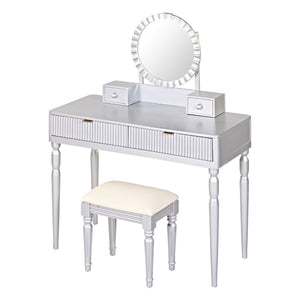 HomeRoots 24" White Wood Lighted Two Drawer Dresser - Stylish, Space-Saving Storage Solution for Any Room 714261