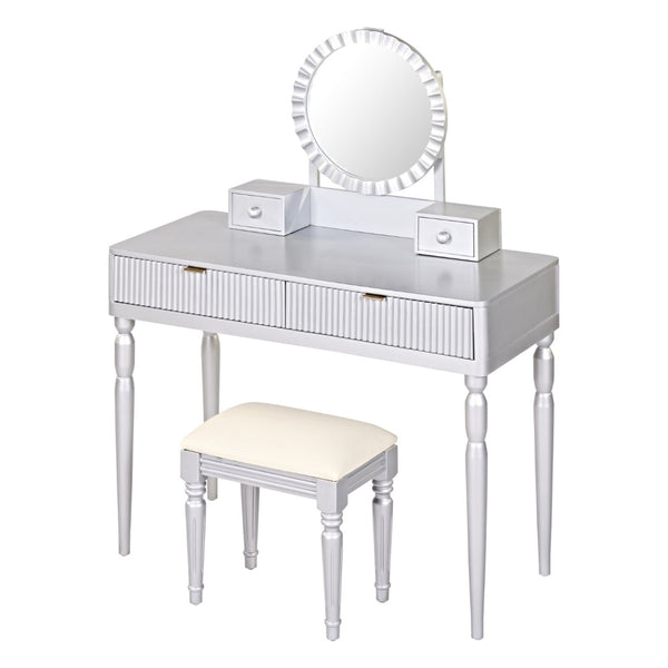 HomeRoots 24" White Wood Lighted Two Drawer Dresser - Stylish, Space-Saving Storage Solution for Any Room 714261