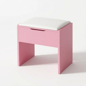 HomeRoots 24" Pink Wood Lighted Two Drawer Dresser - Modern Design with Integrated Lighting & Mirror for Storage 714265