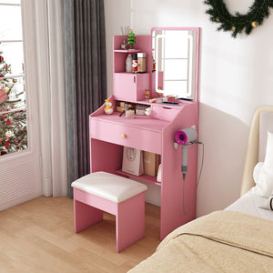 HomeRoots 35" White Wood Lighted Four Drawer Dresser – Modern Elegance with Ample Storage for Any Bedroom Space 714266