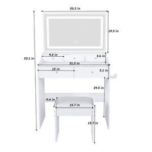 HomeRoots 39" White Wood Three Drawer Dresser – Modern Space-Saving Design with Easy-Access Storage & Style 714276