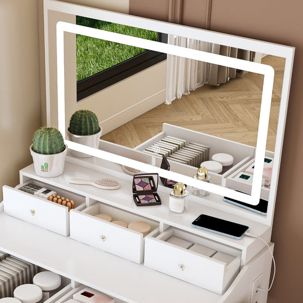 HomeRoots 39" White Wood Three Drawer Dresser – Modern Space-Saving Design with Easy-Access Storage & Style 714276