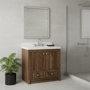 HomeRoots 60" Elegant White Wood Double Bathroom Vanity with Quartz Countertop for Modern Serenity & Storage 714296