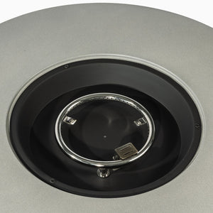 HomeRoots 65000 BTU 52" Antiqued White Propane Fire Pit Table with Cover – Perfect for Outdoor Gatherings! 714299