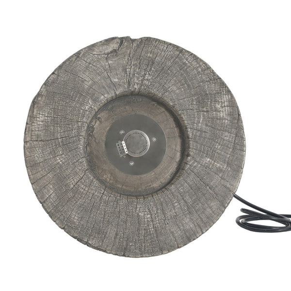 HomeRoots 40000 BTU 28" Gray Steel Propane Round Fire Pit Table - Stylish, High-Heat, Easy-Clean Outdoor Centerpiece 714304