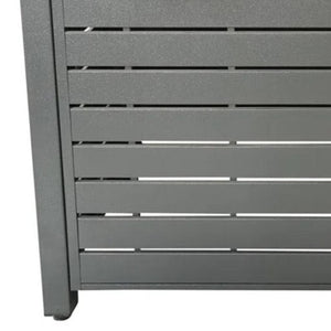 HomeRoots 40000 BTU Gray Steel Propane Fire Pit Table - Adjustable Flame, Durable, Modern Design & Cover 714307