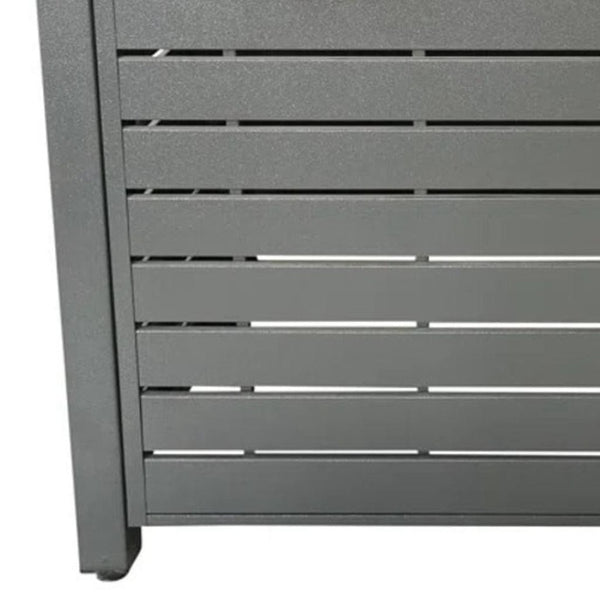 HomeRoots 40000 BTU Gray Steel Propane Fire Pit Table - Adjustable Flame, Durable, Modern Design & Cover 714307