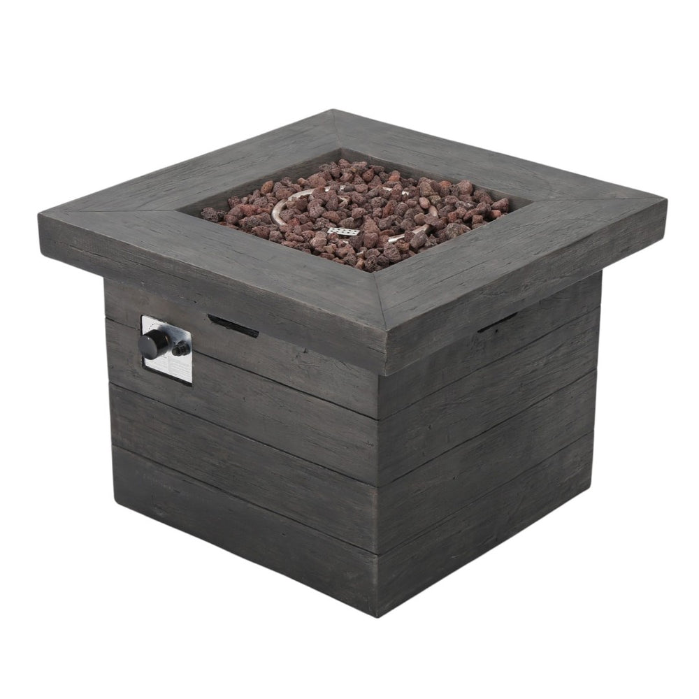 HomeRoots 40000 BTU Black Steel Propane Fire Pit Table - 42” Outdoor Heater with Cover for Cozy Gatherings 714308