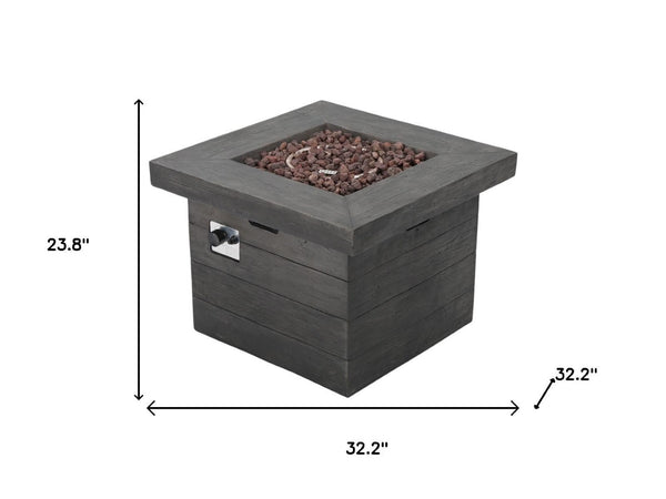 HomeRoots 40000 BTU Black Steel Propane Fire Pit Table - 42” Outdoor Heater with Cover for Cozy Gatherings 714308