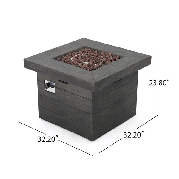 HomeRoots 40000 BTU Black Steel Propane Fire Pit Table - 42” Outdoor Heater with Cover for Cozy Gatherings 714308
