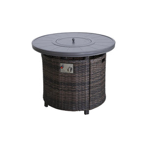 HomeRoots 50000 BTU Black Stainless Steel Square Wood Burning Fire Pit with Cover - Perfect for Cozy Gatherings! 714319