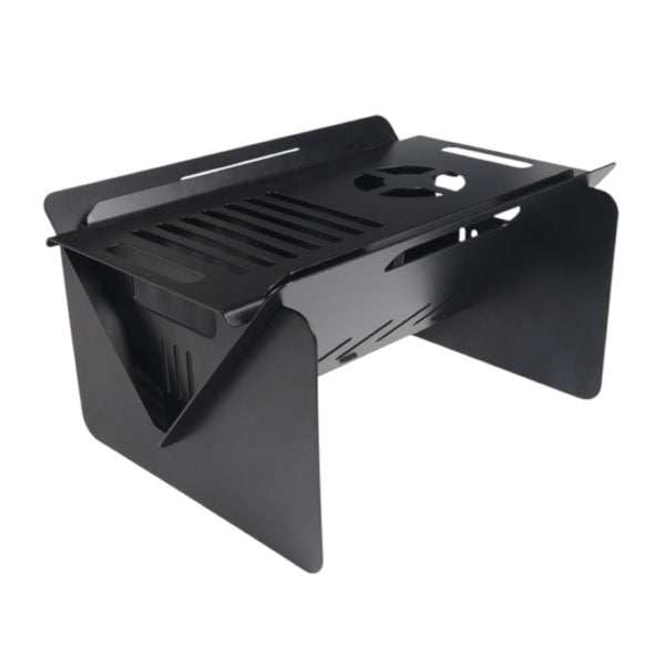 HomeRoots 50000 BTU Square Black Metal Propane Fire Pit Table – Stylish, Durable & Perfect for Outdoor Gatherings 714322
