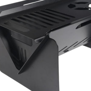 HomeRoots 50000 BTU Square Black Metal Propane Fire Pit Table – Stylish, Durable & Perfect for Outdoor Gatherings 714322