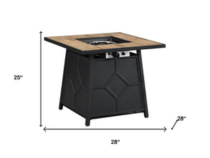 HomeRoots 40000 BTU Gray Iron Propane Fire Pit Table - Perfect for Cozy Outdoor Evenings with Cover Included! 714324