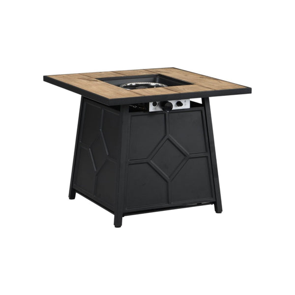 HomeRoots 40000 BTU Gray Iron Propane Fire Pit Table - Perfect for Cozy Outdoor Evenings with Cover Included! 714324