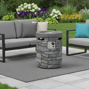 HomeRoots 26" Stylish Tufted Storage Ottoman with Soft Upholstery and Solid Wood Base for Modern Living Spaces Line Dark Gray 714328