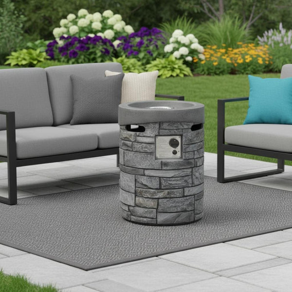 HomeRoots 26" Stylish Tufted Storage Ottoman with Soft Upholstery and Solid Wood Base for Modern Living Spaces Line Dark Gray 714328