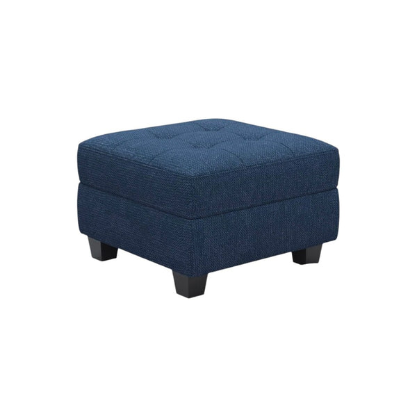 HomeRoots 26" Stylish Tufted Storage Ottoman with Soft Upholstery and Solid Wood Base for Modern Living Spaces Line Light Gray 714330