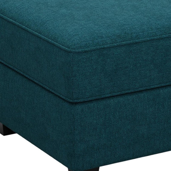 HomeRoots 25" Stylish Storage Ottoman - Elegant Seating & Hidden Compartment for Modern Living Room Décor Velvet Black 714332