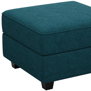 HomeRoots 25" Stylish Storage Ottoman - Elegant Seating & Hidden Compartment for Modern Living Room Décor Velvet Black 714332